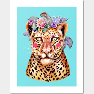 Cute Leopard Posters and Art